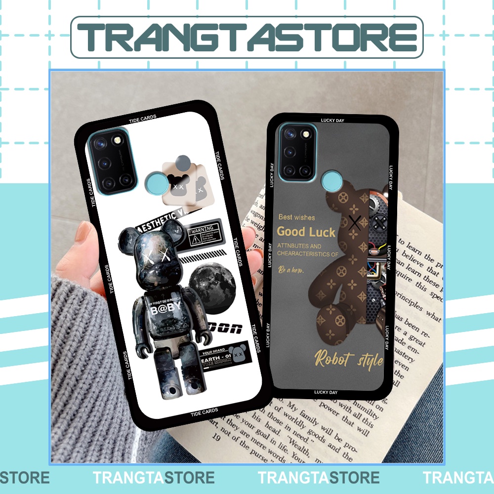 Ốp Realme C17 / 7i in hình gấu Bearbrick,Mountain,xanh,đen,đỏ giá rẻ