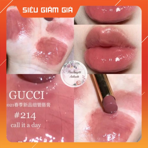 [Chính Hãng] Son Gucci Rouge de Beauté Brillant Glow & Care Shine Lipstick 2021 | BigBuy360 - bigbuy360.vn