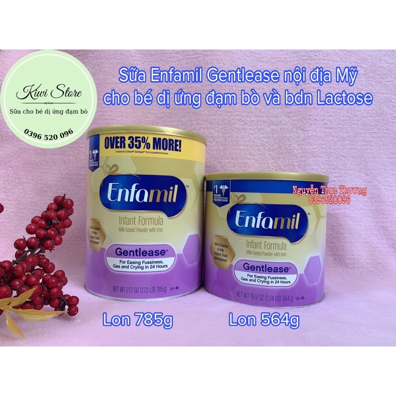 Sữa Enfamil Gentlease thuỷ phân 1 phần cho bé dị ứng đạm bò nhẹ 352gr