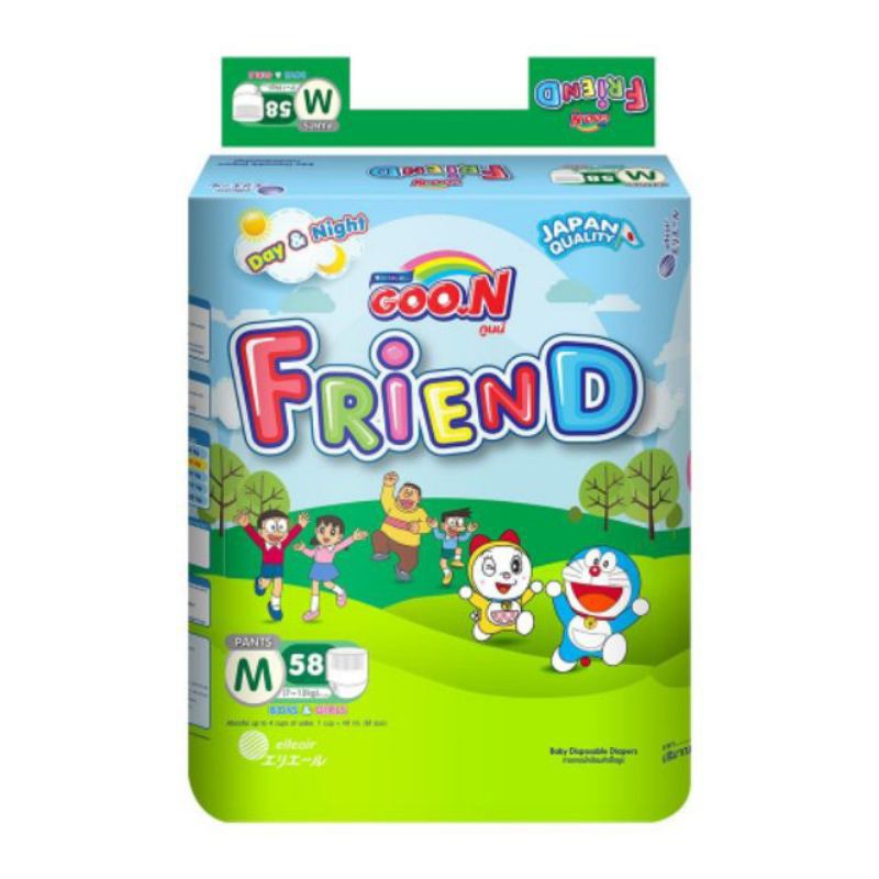 Tã quần Goon Friend S62, M58, L48, XL42, XXL34 mới