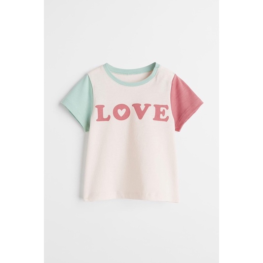 [Auth] Áo phông hè cotton cho bé gái HM săn sale 7-16kg