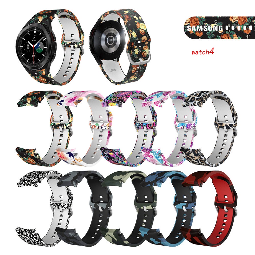 Dây Silicone Thay Thế Cho ĐồNg Hồ Samsung Galaxy Watch 4 5 Pro 40mm 44mm 45mm Classic 42mm 46mm