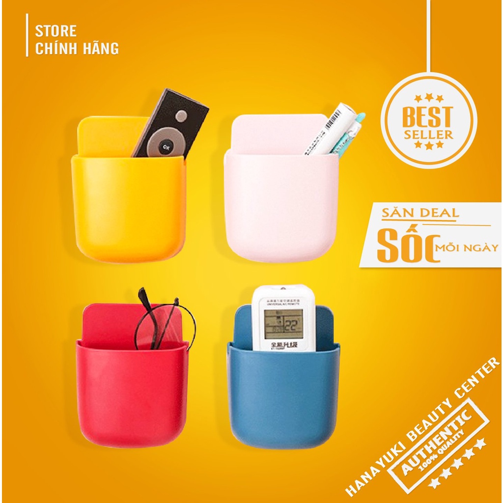 Kệ mini dán tường để điện thoại, đồ tiện ích, điều khiển, điện thoại, để đồ cá nhân tiện lợi - Hanayuki Asia
