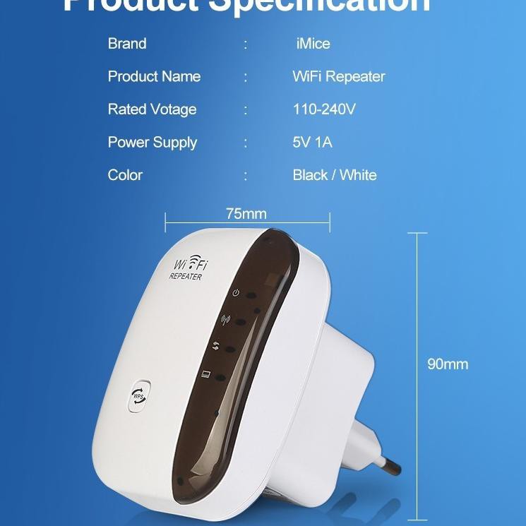 Thiết bị lặp sóng WiFi không dây 300Mbps 802.11N/B/G