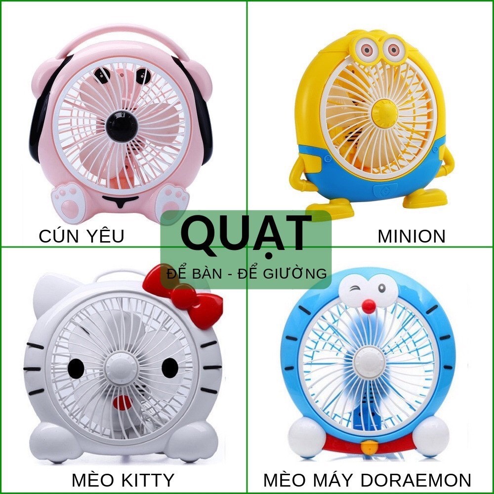 Quạt điện để bàn mini hình thú dễ thương