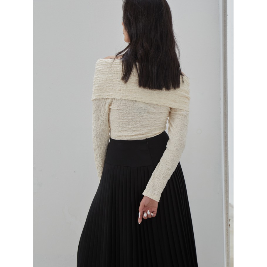 COCO SIN - Váy Midi Đen Dập Ly | BigBuy360 - bigbuy360.vn