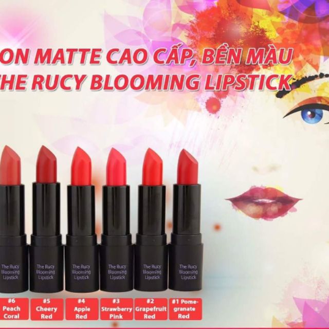Son lì cao cấp THE RUCY BLOOMING LIPSTICK