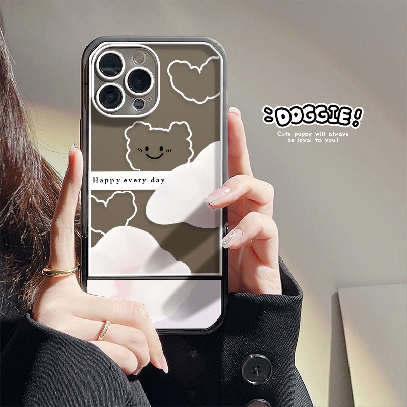 Ốp Điện Thoại Dẻo Họa Tiết Gấu &amp; Đám Mây Cho IPhone 11 12 13 Pro MAX 11 Pro XS MAX XR 6 7 8 Plus SE 2020 6S