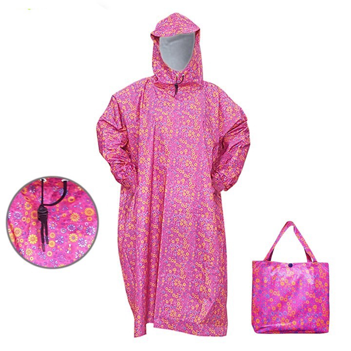 💥 Áo Mưa Vải Dù 💥 Áo mưa người lớn, Dạng bit không xẻ tà, siêu bền, họa tiết đẹp.