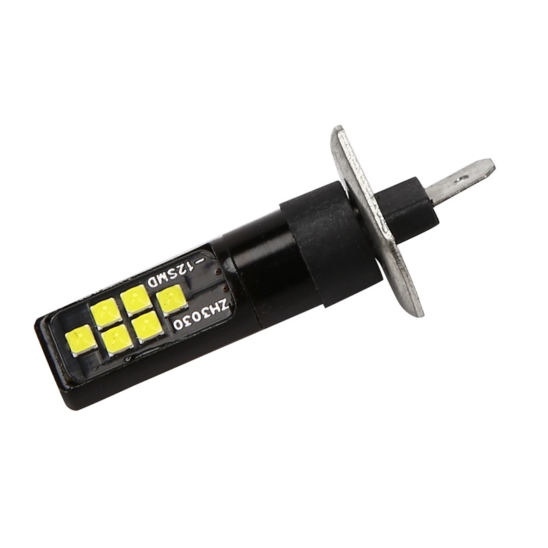 2 cái H1 Bóng đèn Led ô tô 12V-24V 12Smd 3030 Chipset,W5W Bóng đèn194 Bóng đèn Led cho đèn sương mù Màu trắng