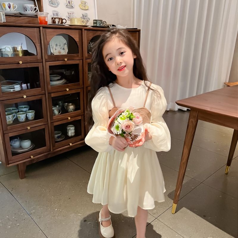 Đầm Công Chúa Tay Dài Thời Trang Mùa Thu 2022 Cho Bé Gái