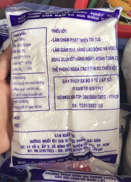Muối sấy tinh i ốt