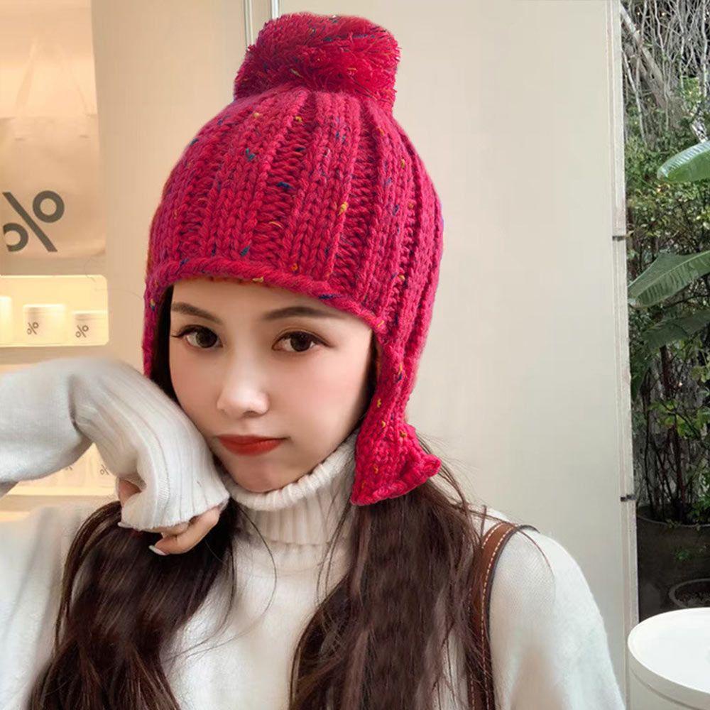 Mũ Beanie Dệt Kim Dễ Thương Hiện Có 5 Màu