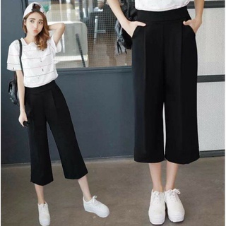 Quần cullotes ống rộng - quần lửng unisex hot - hàng hot 2019
