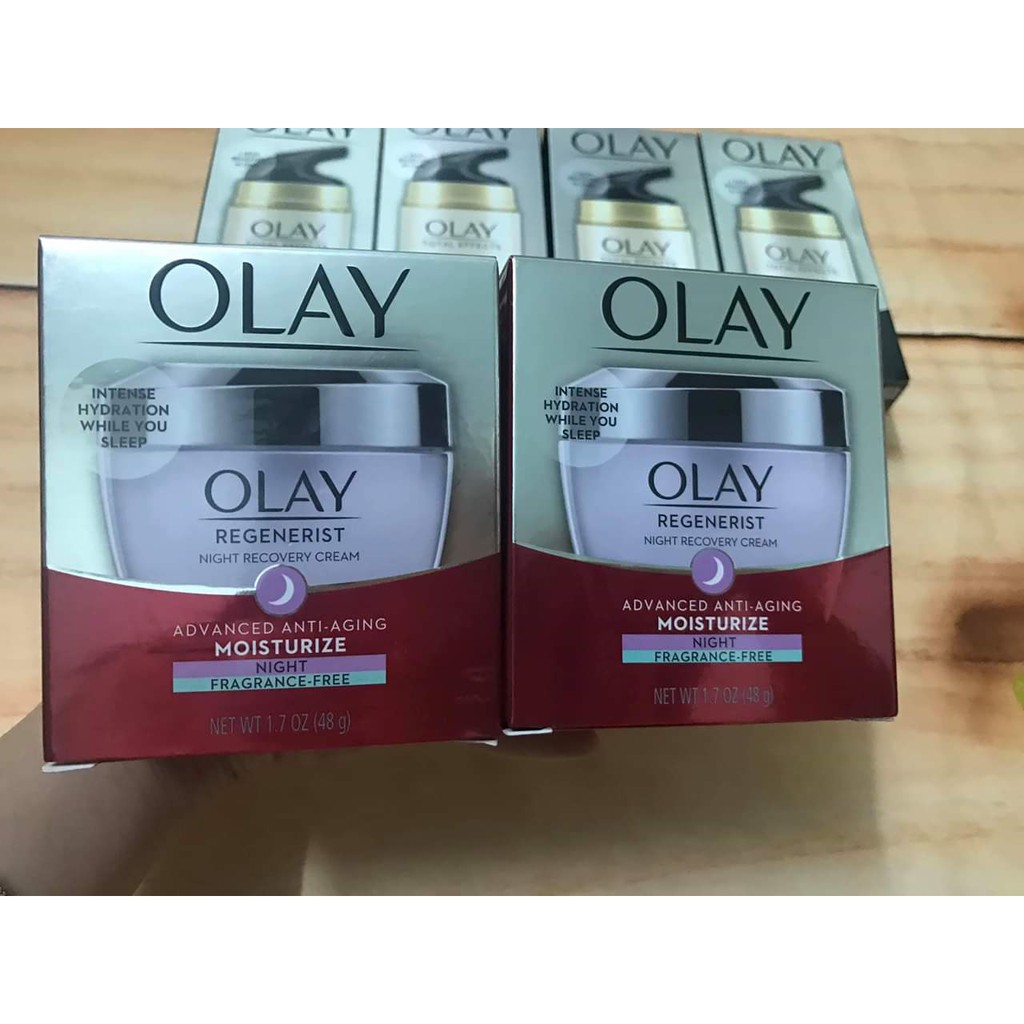 Olay Regenerist Night Kem Dưỡng Ban Đêm Chống Lão Hóa Da (Tím) - Hàng USA