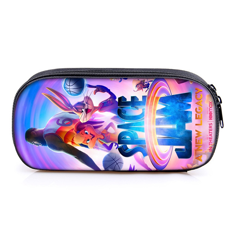 Hộp Đựng Bút Đa Năng Sức Chứa Lớn In Hình Anime Space Jam 2