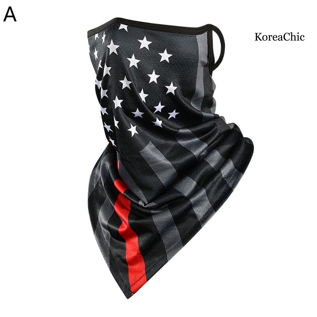 Khăn Che Mặt Hình Tam Giác Bằng Lụa Lạnh Nhanh Khô Chống Nắng Phong Cách Hàn Quốc Dùng Khi Lái Xe Ngoài Trời