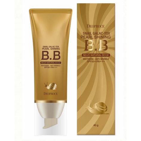 KEM BB SÁNG DA + CHỐNG NẮNG ỐC SÊN Deoproce SNAIL GALAC PEARL SHINING BB SPF 50+PA+++