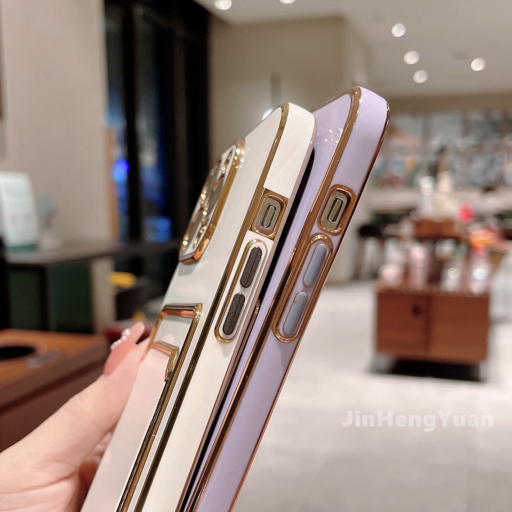 Ốp Điện Thoại Dẻo Tráng Gương Sang Trọng Kèm Ngăn Đựng Thẻ Cho IPhone 13 12 11 Pro max x xs max