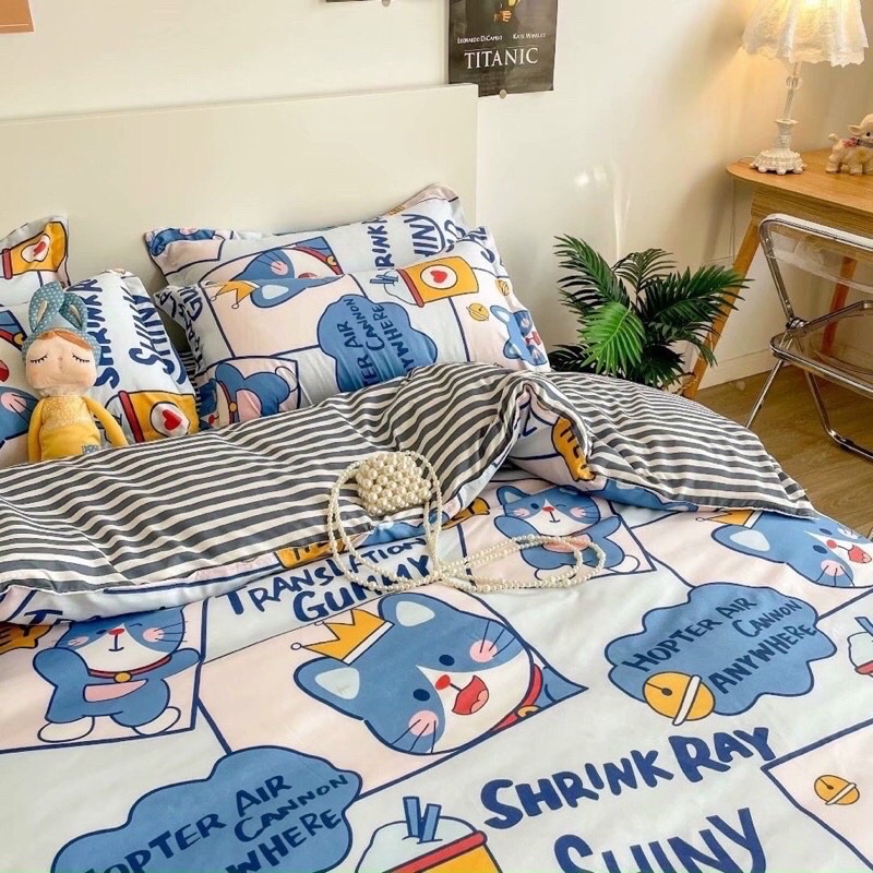 Bộ chăn ga và gối cotton poly mẫu mới 2021 Luis Bedding shop chăn ga gối đệm