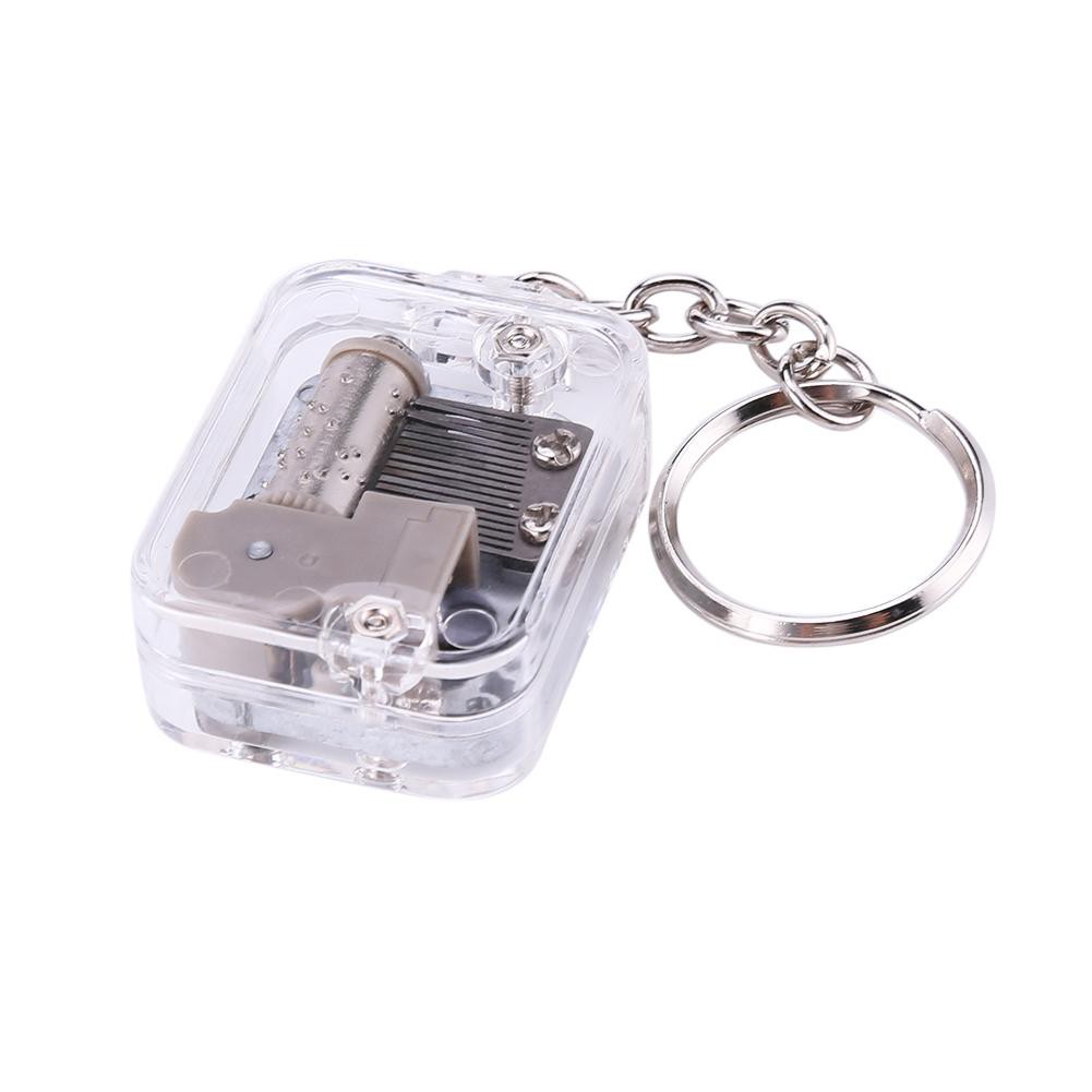 Móc gắn chìa khóa hình hộp nhạc mini độc đáo tiện dụng