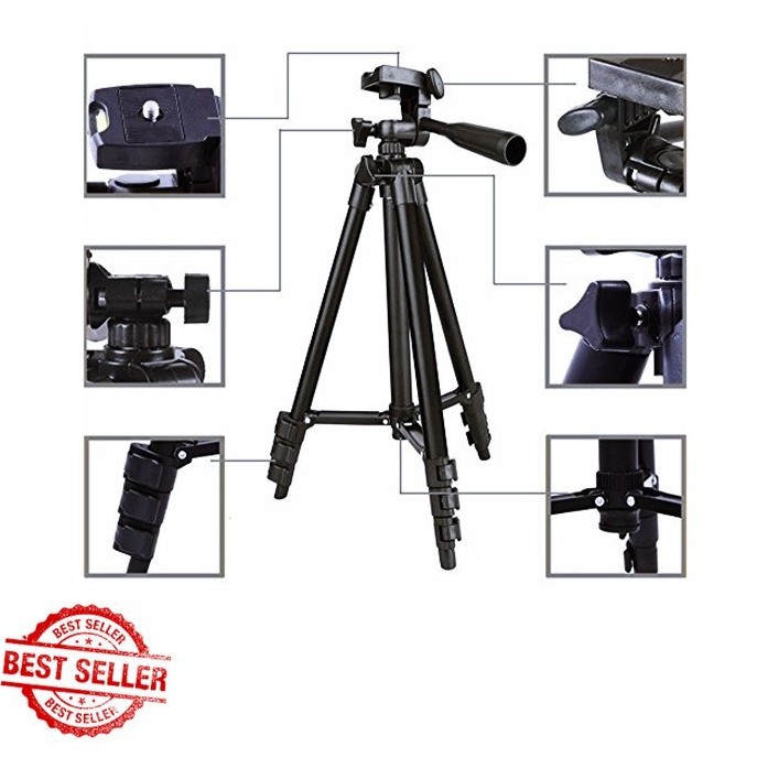 Chân hỗ trợ chụp ảnh cao cấp Tripod TF-3120 mẫu mới nhất tặng kèm Remote Bluetooth