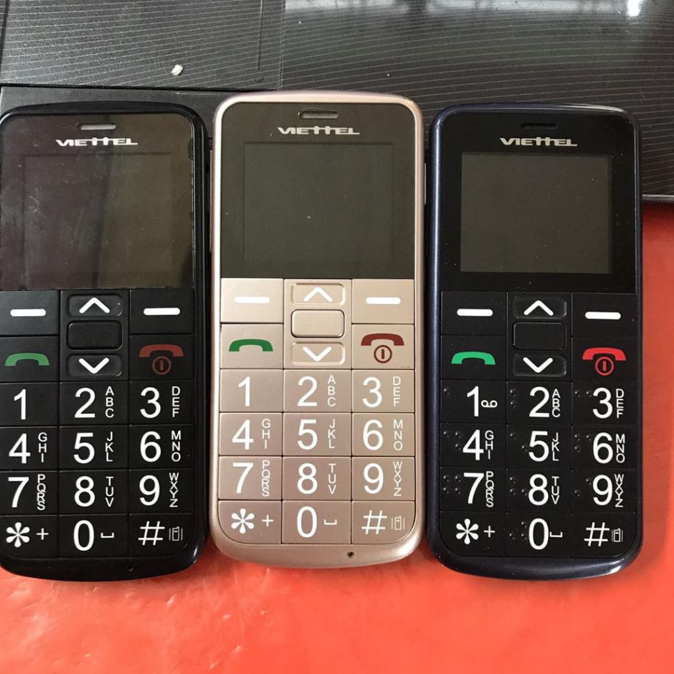 (Kèm Pin, Sạc Mới) Điện thoại Người Già Viettel V6216i Hoặc Xphone 2 Sim Cũ 80-90% Xước
