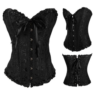 TUPABA  Áo Corset Thắt Dây Phong Cách Gothic