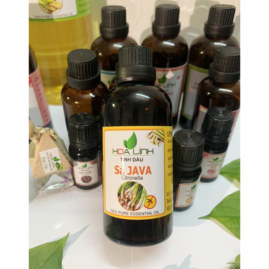 Tinh dầu sả java đuổi muỗi, kiến và côn trùng : 50ml 30ml 20ml 10ml- Hoa Linh