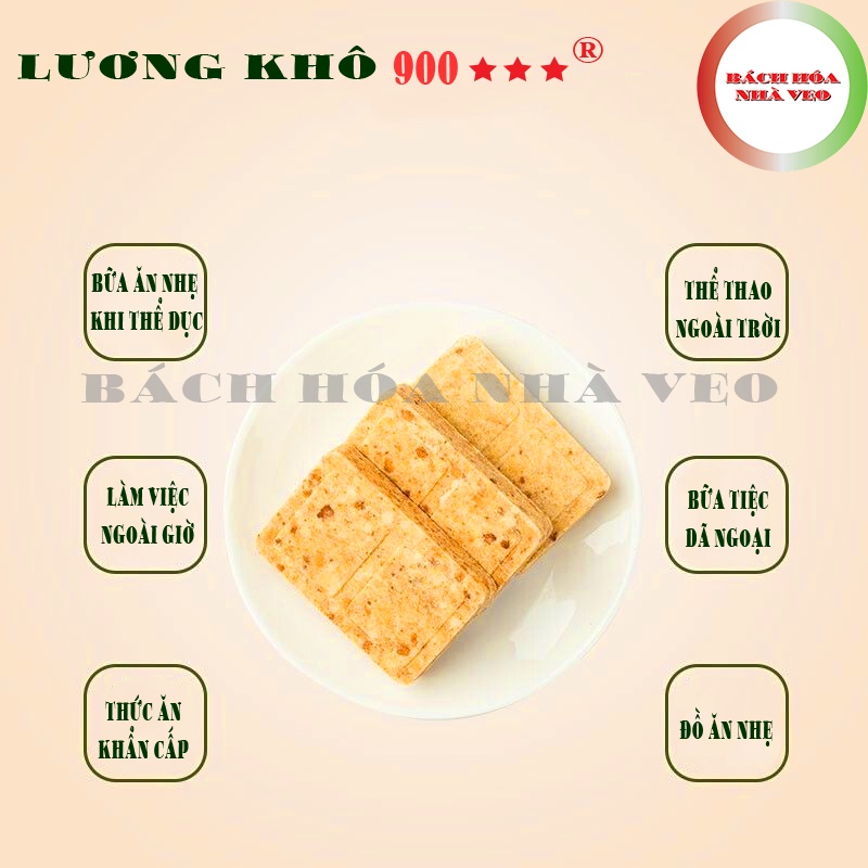 1 Phong Lương Khô Quân Đội (90) Hãng 900 Ba Sao 250 Gram, Lương khô Trung Quốc Siêu Ngon, Sản Phẩm Cao Cấp Nhất