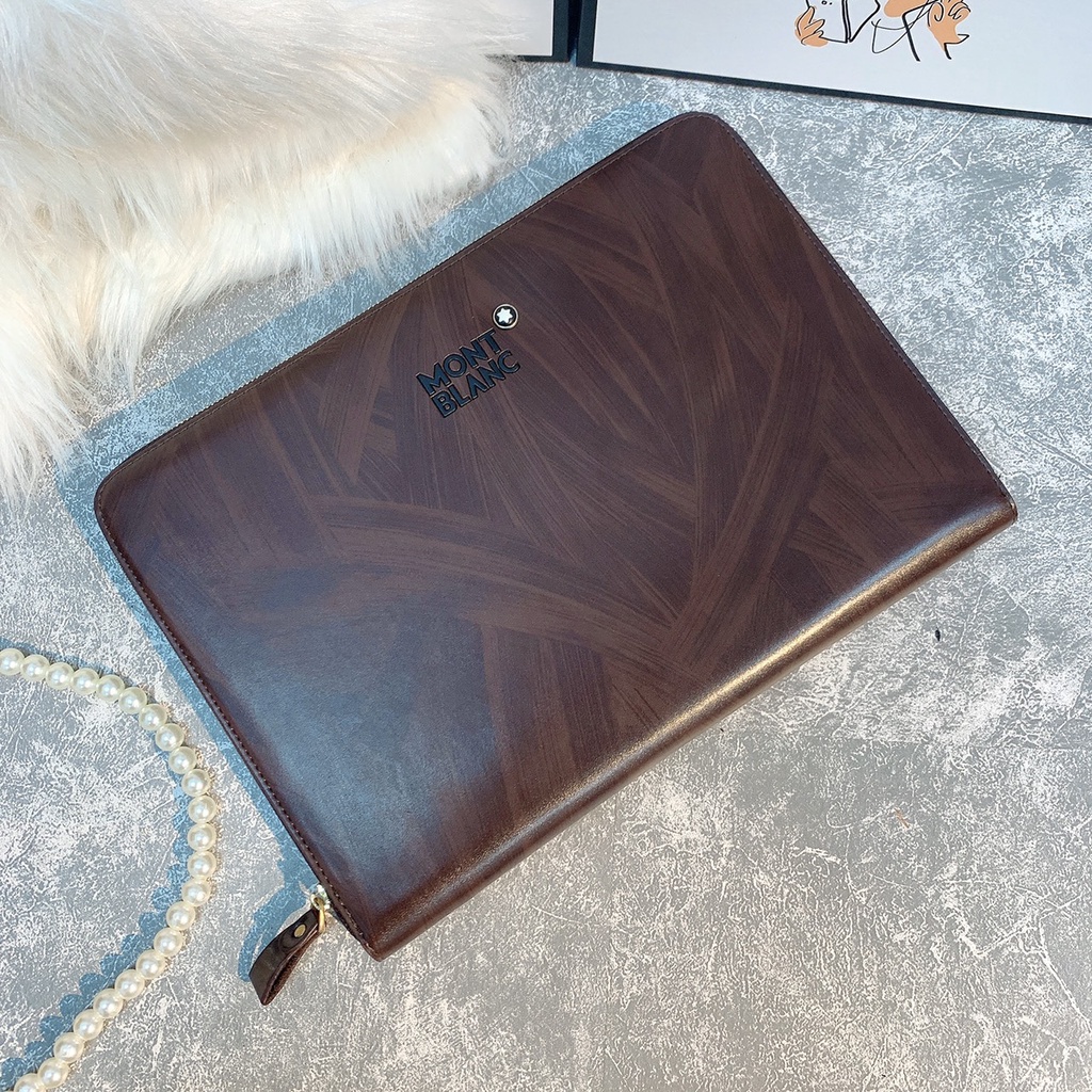 Ví Kẹp Nách Nam Monbl.al Bản To Đựng GIấy Tờ Xe, CLucth Nam Cầm Tay Da Bò 100% sang TRọng Đẳng Cấp