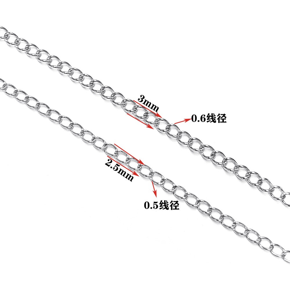 Túi 5m Dây Xích Bằng Thép Không Gỉ Dùng Để Làm Trang Sức diy