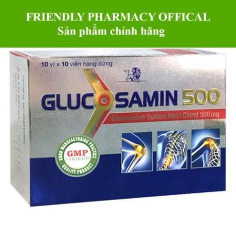 GLUCOSAMIN 500 - Hỗ trợ hình thành các mô sụn và tăng tiết dịch khớp