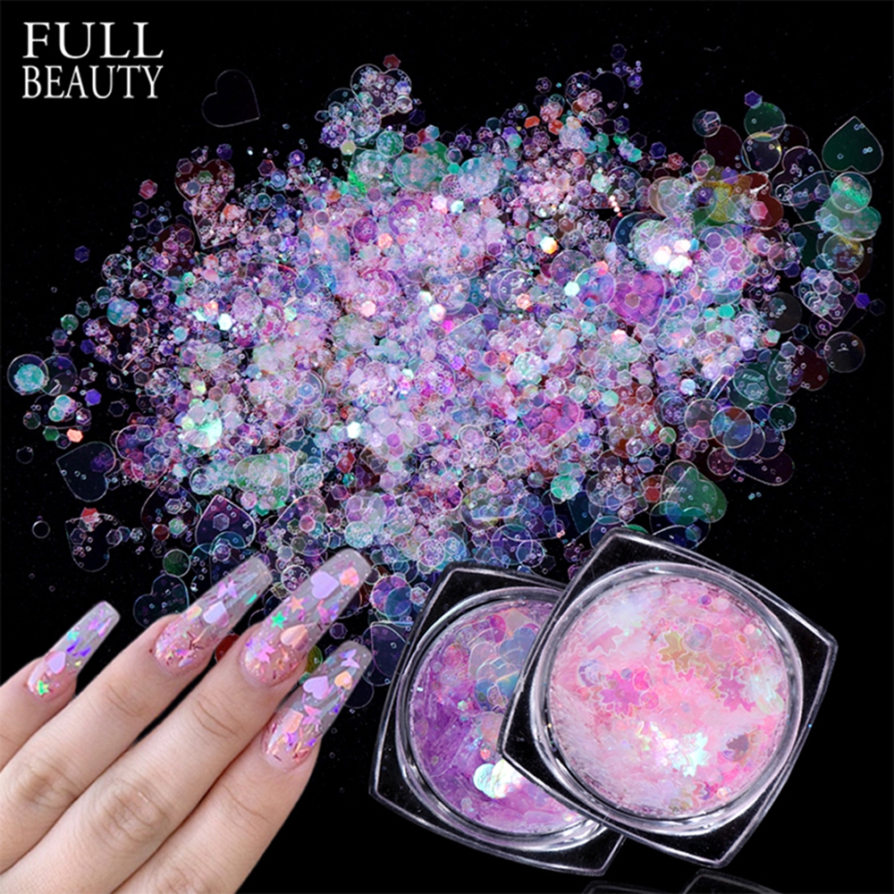 Kim Sa 3D Lấp Lánh Trang Trí Móng Tay Chuyên Dụng