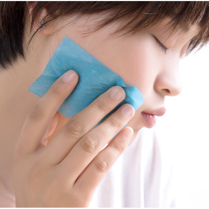 Giấy thấm dầu gói 50 tờ tiện lợi làm sạch thông thoáng lỗ chân lông | BigBuy360 - bigbuy360.vn