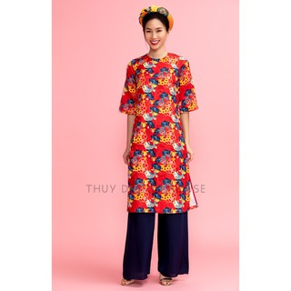 THUY DESIGN HOUSE - Áo Dài Cách Tân - Cá Chép Đỏ