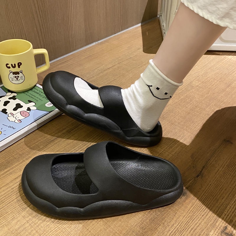 Dép Quai Ngang Chống Trượt Phong Cách Retro Dễ Thương