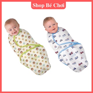 Ủ kén cotton cho bé 0-3 tháng họa tiết ngẫu nhiên