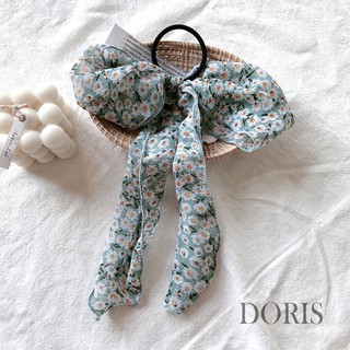 Cột tóc nơ Vải Hoa dễ thương - DORIS HOUSE