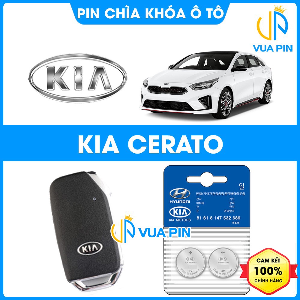 Pin chìa khóa ô tô KIA Cerato chính hãng KIA sản xuất tại Indonesia 3V Panasonic