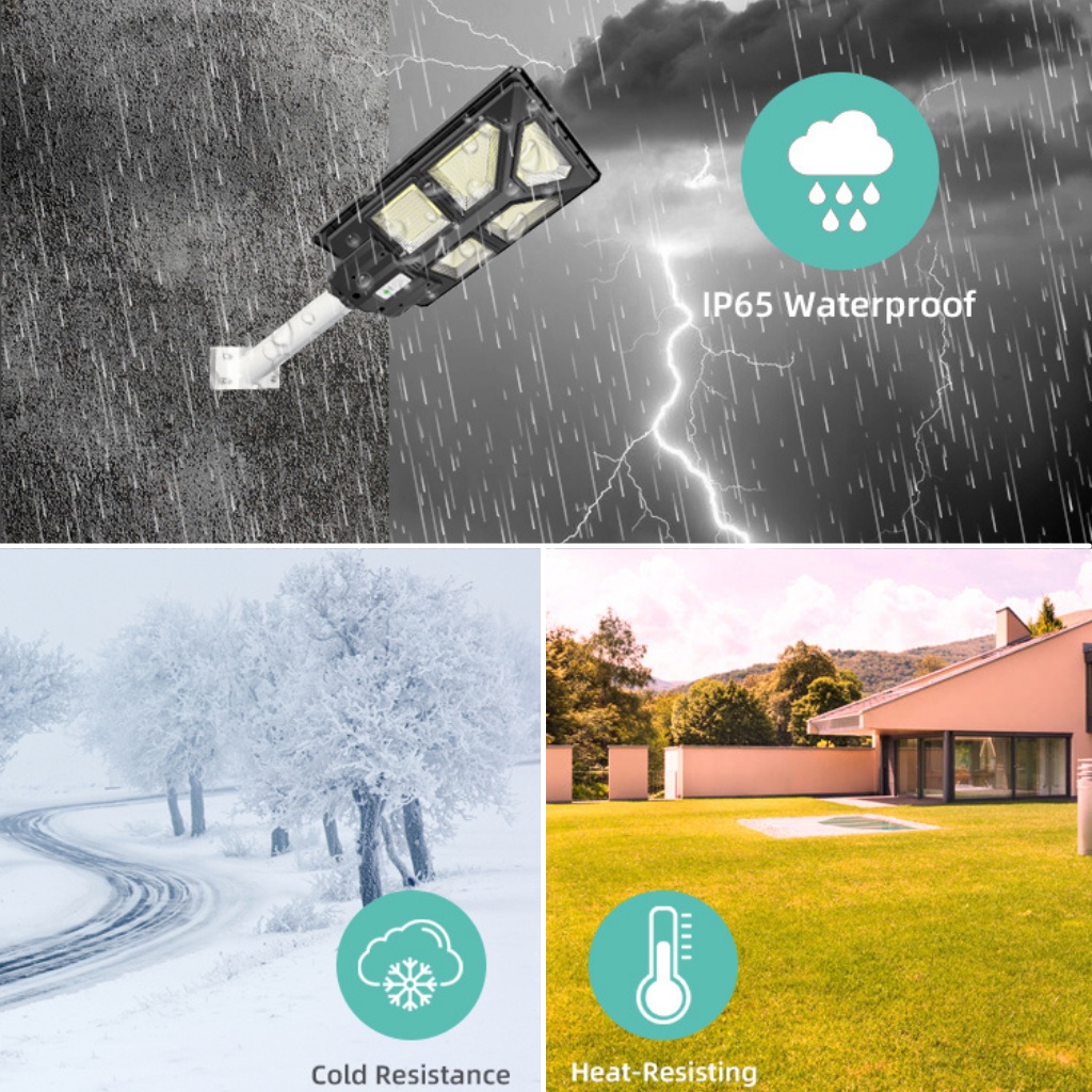 Đèn năng lượng mặt trời, đèn liền thể kép 600W mẫu mới tam giác,cảm biến thông minh,có điều khiển,BH 2 năm