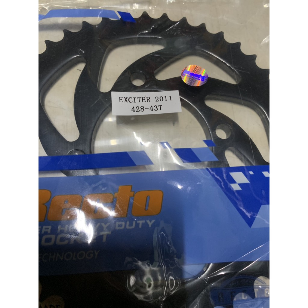 dĩa tải  43 T xe exciter 135 hiệu recto