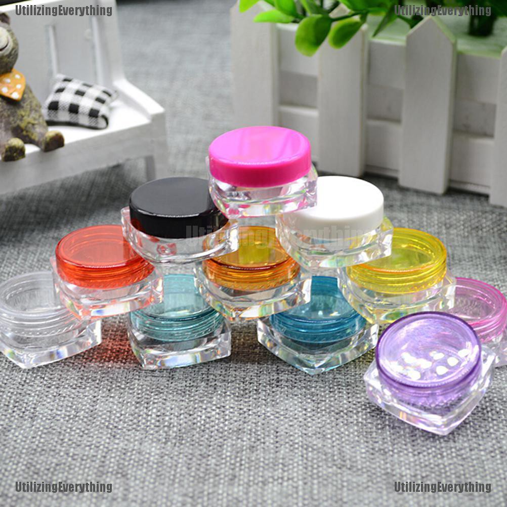 (hàng Mới Về) Set 10 Lọ Rỗng Đựng Mỹ Phẩm / Kem Dưỡng / Phấn Mắt / Son Môi Đa Năng Tiện Dụng | BigBuy360 - bigbuy360.vn