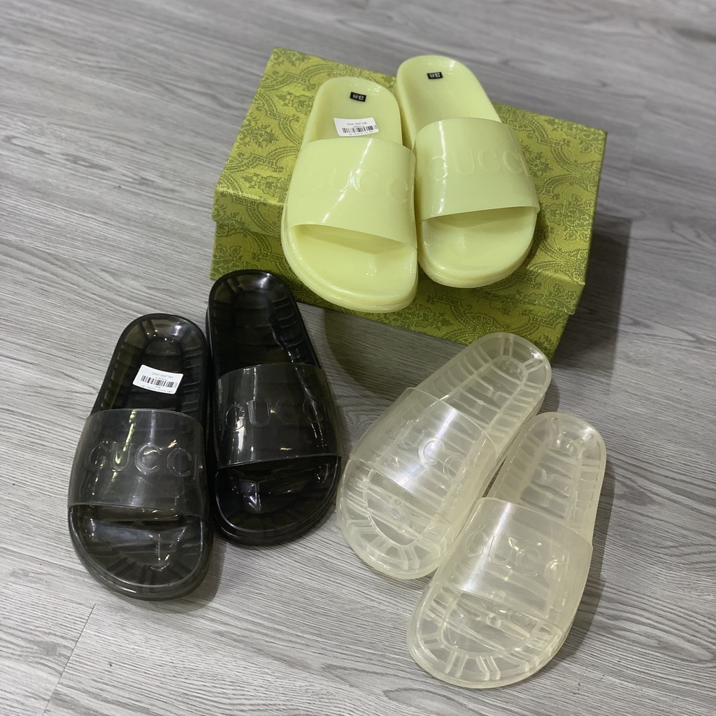 Dép Gc Quai Trong . Dép Gc Quai Ngang Trong Suốt Nam Nữ Chất Liệu Cao Su Dẻo Cao Cấp DT STORE MENWEAR