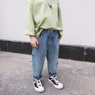 Quần bò skinny cạp chun