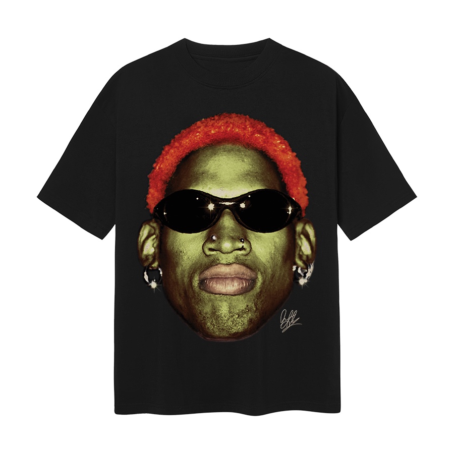 BLANK | Áo Thun RODMAN 2.0 Tay Lỡ Unisex - Đen Cổ Tròn