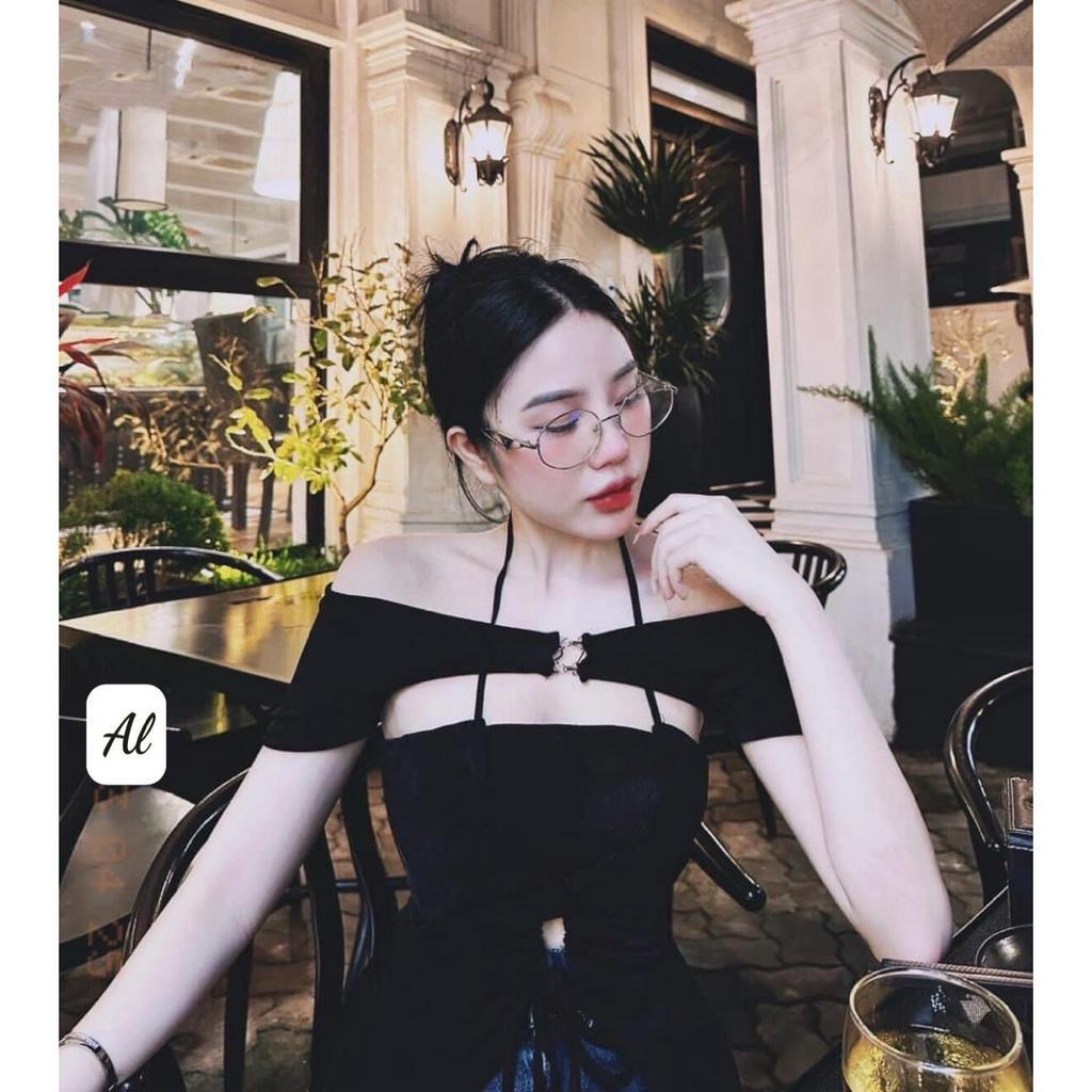 Áo 2 dây nữ cổ yếm cúp ngực dáng ôm body sexy đi biển ulzzang Hàn Quốc