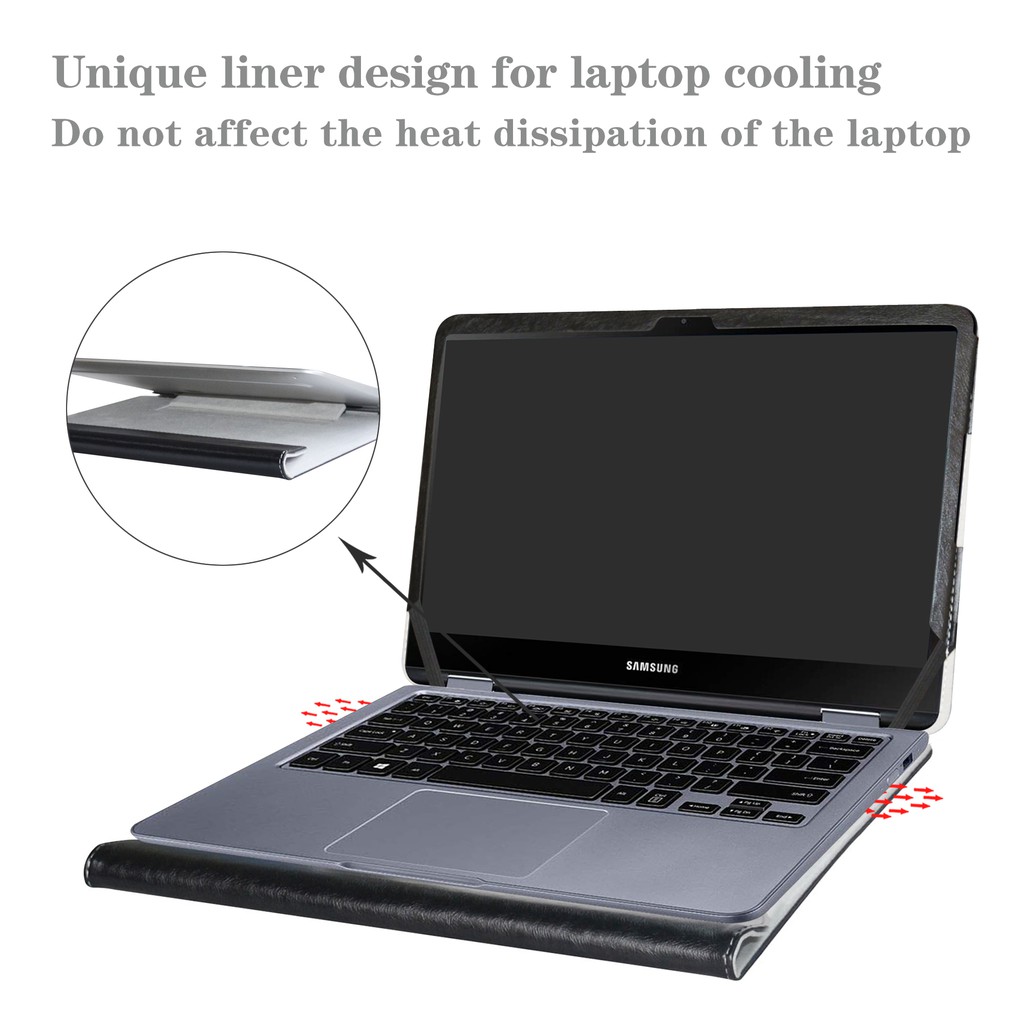 Bảo Vệ Vỏ Máy Tính Bảng Cho Samsung Notebook 7 Spin 13 Np730Qaa Np730Qa-K01Us Series Laptop (Note: Fit 2018 Version /Not Fit Np7403)