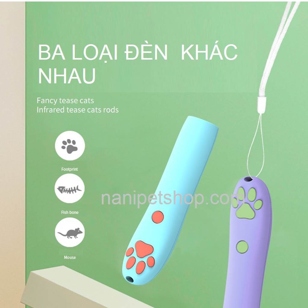 Đồ chơi cho mèo - Đồ chơi mèo đèn lazer hình bàn tay siêu đang yêu (3 màu) - Mẫu mới nhất 2021- Nà Ní Pet Shop