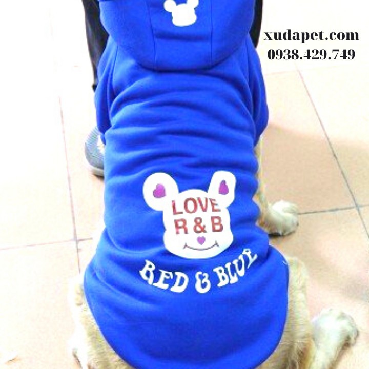 Áo Hoodie Cho Chó Lớn Red And Bull chất liệu thun co giãn cao cấp - Xudapet - SP000604